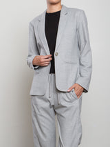 Cyrus Blazer in Cambridge Flannel - Shadow