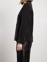 Cyrus Blazer in Japanese Cupro - Black
