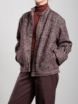 Hugo Jacket in Herringbone - Burgundy