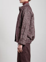 Hugo Jacket in Herringbone - Burgundy