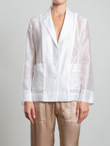 Luz Blazer in Gossamer - White