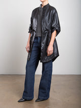 Tracy Jacket in Faux Leather - Black
