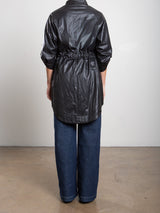 Tracy Jacket in Faux Leather - Black