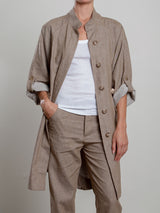 Tracy Jacket in Linen Twill - Sparrow