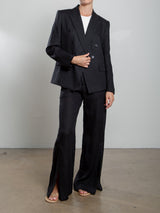 Jules Blazer in French Linen - Black
