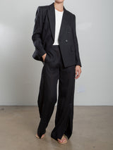 Jules Blazer in French Linen - Black