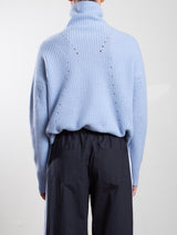 Nicole Turtleneck in Wool Cashmere - Arctic