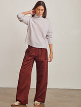 Nicole Turtleneck in Wool Cashmere - Cloud