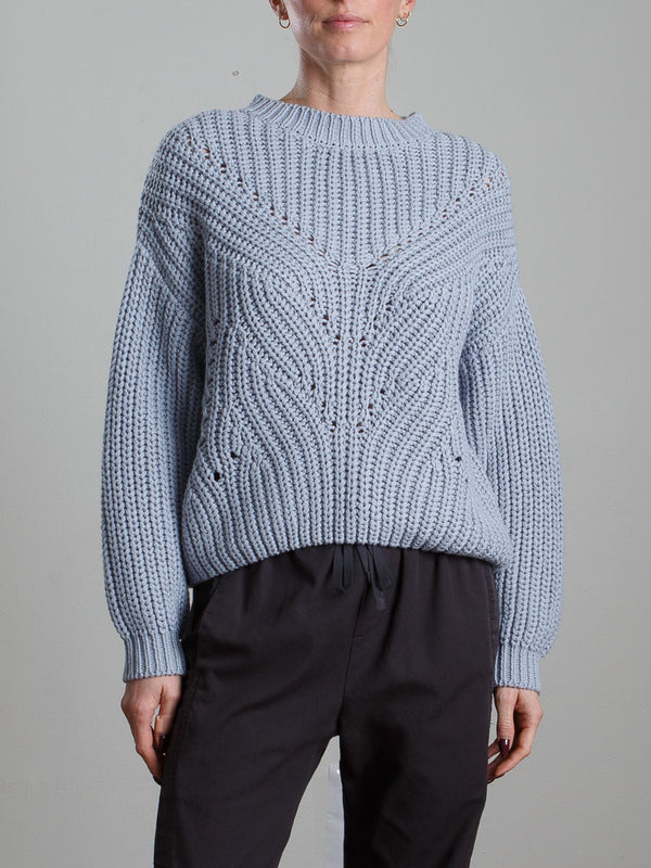 Ersa Crop Cotton Sweater - Astoria