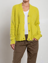 Louie Cardigan In Halo Knitwear - Acid