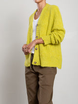 Louie Cardigan In Halo Knitwear - Acid