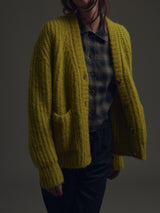 Louie Cardigan In Halo Knitwear - Acid