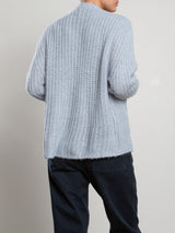 Louie Cardigan In Halo Knitwear - Aura