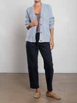 Louie Cardigan In Halo Knitwear - Aura