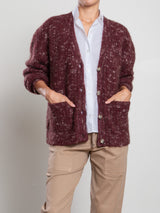 Louie Cardigan In Confetti Knitwear - Ruby