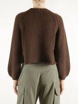 Rikka Pullover in Recycled Cashmere - Americano