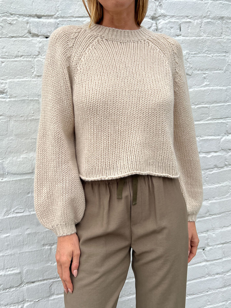 Rikka Pullover in Recycled Cashmere - Alabaster