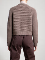 Jovie Cardigan in Wool Cashmere - Mink