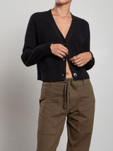Bree Cotton Cardigan - Black