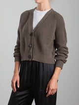 Bree Cotton Cardigan - Army