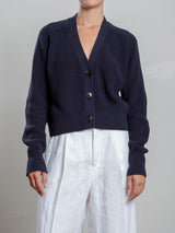 Bree Cotton Cardigan - Ink