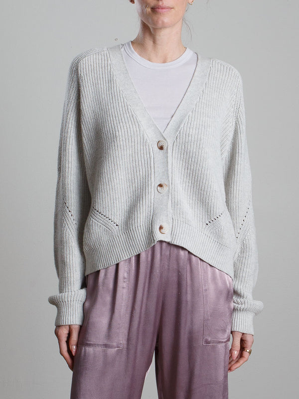 Bree Cotton Cardigan - Stone