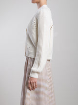 Molly Cotton Cardigan - Cream