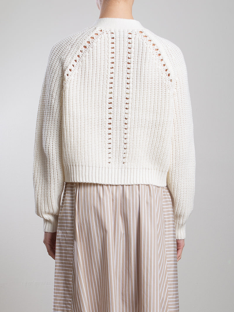 Molly Cotton Cardigan - Cream