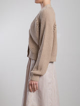Molly Cotton Cardigan - Sand