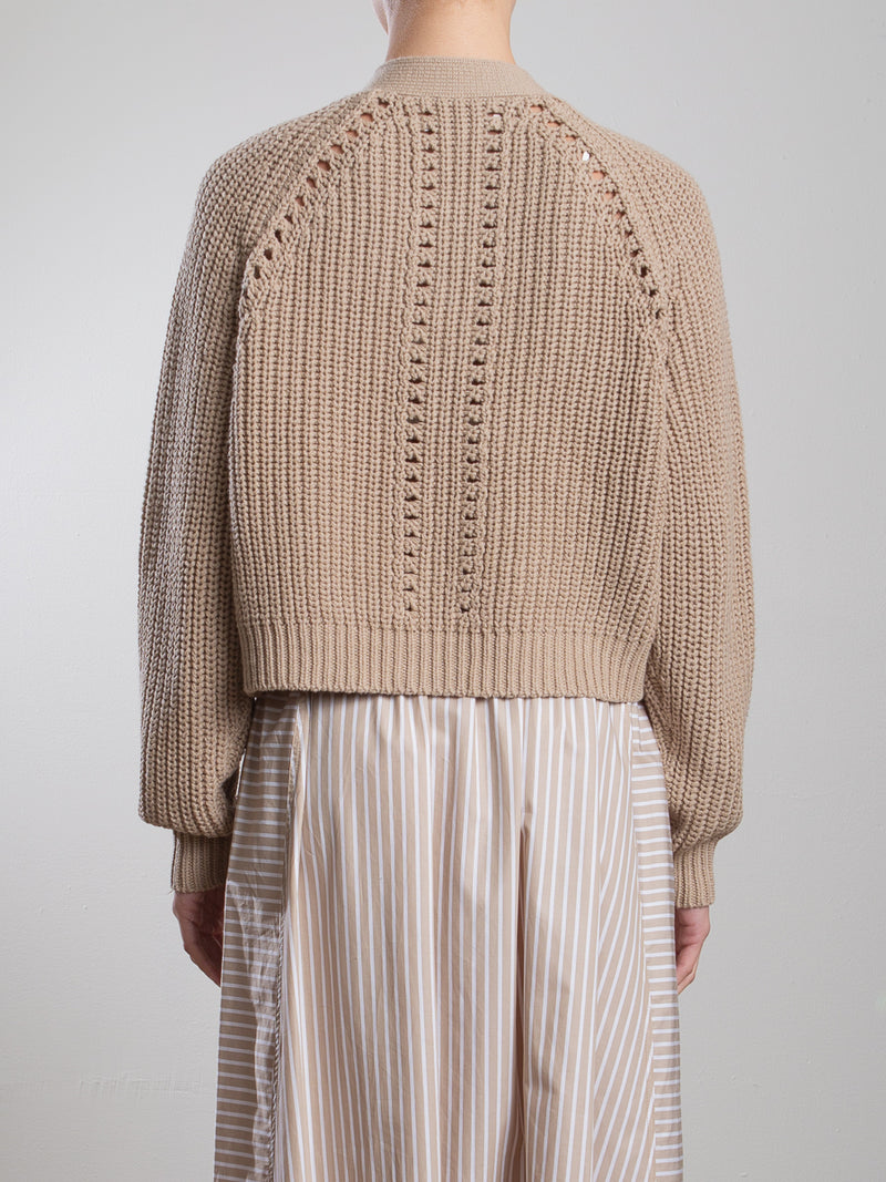 Molly Cotton Cardigan - Sand