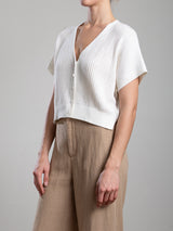 Claren Cotton Cardigan - Cream