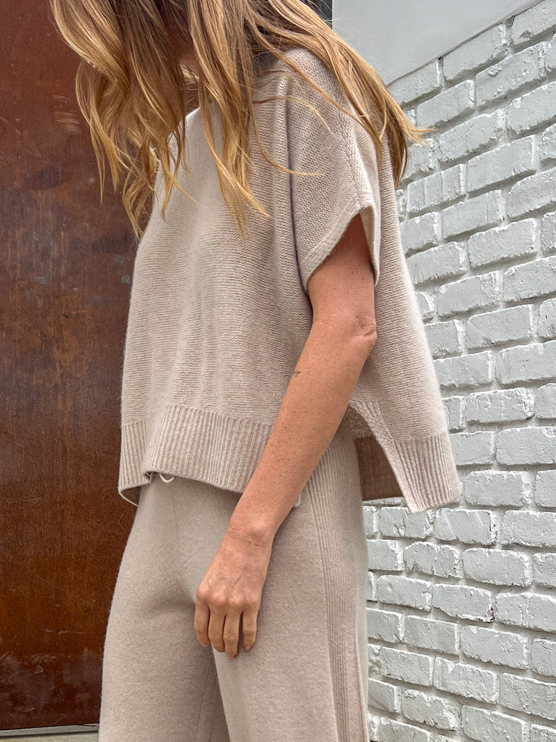 Lexi Pullover in Cashmere - Jute