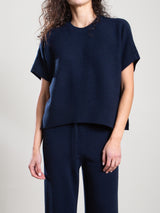 Lexi Pullover in Cashmere - Navy