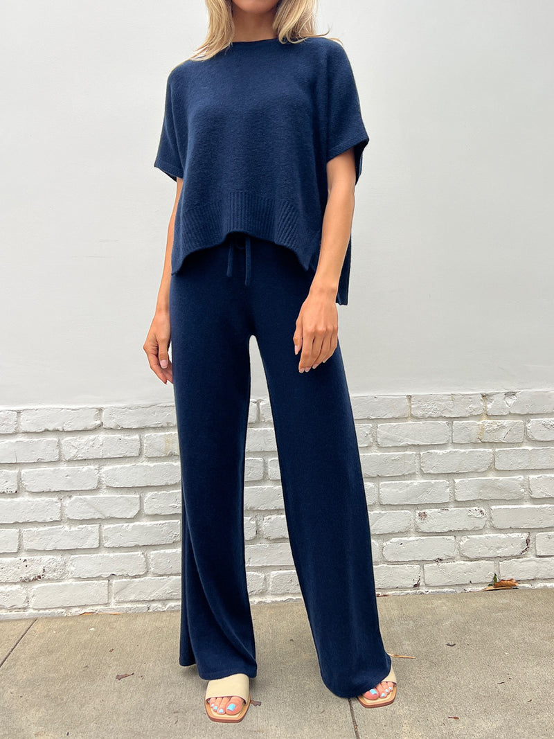 Kendra Pant in Cashmere - Navy