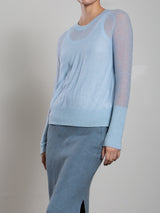 Adrian Crewneck in Dulce Knitwear - Pacific