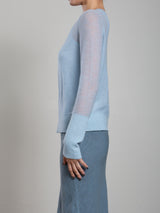 Adrian Crewneck in Dulce Knitwear - Pacific