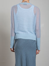 Adrian Crewneck in Dulce Knitwear - Pacific