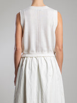 Tally Vest in Dulce Knitwear - Ivory