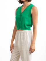 Tally Vest in Dulce Knitwear - Kelly Green