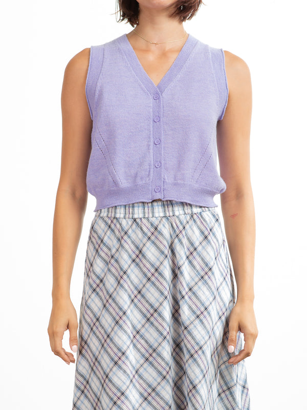 Tally Vest in Dulce Knitwear - Lavender