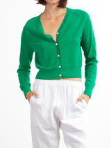 Eva Cardigan in Dulce Knitwear - Kelly Green