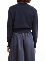 Eva Cardigan in Dulce Knitwear - Navy