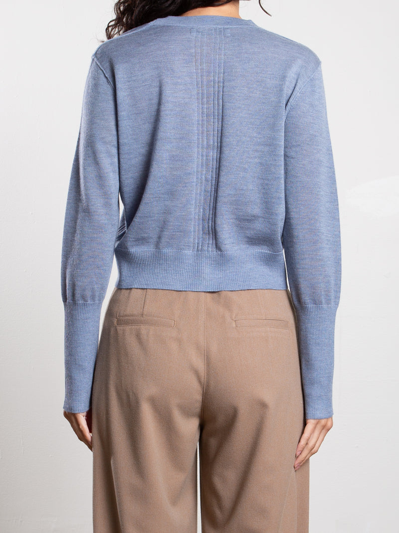 Remy Cardigan in Featherweight Cashmere - Denim