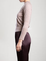 Kieren Mockneck in Featherweight Cashmere - Toast