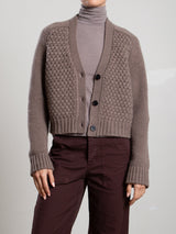 Jovie Cardigan in Wool Cashmere - Mink