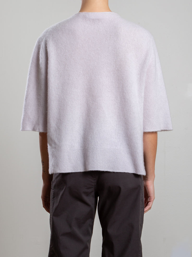 Renee Mockneck in Brushed Cashmere - Cloud