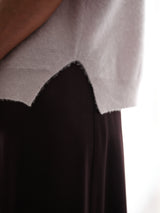 Renee Mockneck in Brushed Cashmere - Cloud