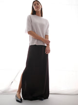 Renee Mockneck in Brushed Cashmere - Cloud