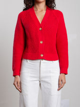 Acacia Cardigan - Cherry