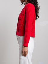Acacia Cardigan - Cherry